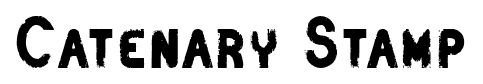 Catenary Stamp font